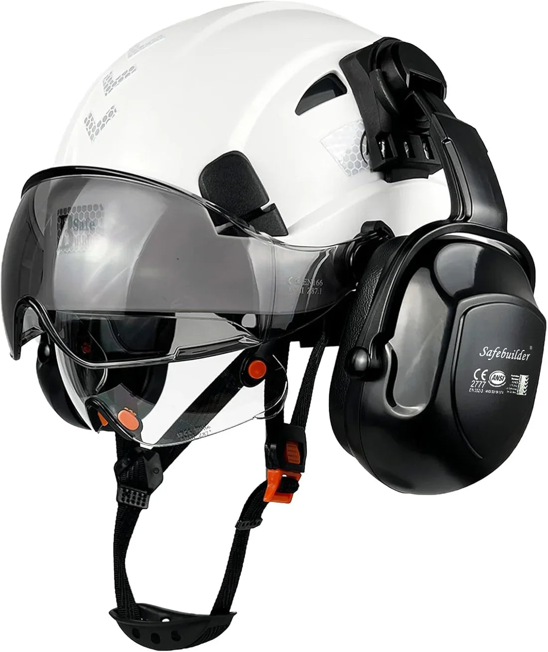 Industrial Safety Helmet with Visor & Ear Muffs