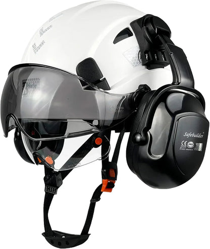 Industrial Safety Helmet with Visor & Ear Muffs