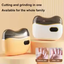 Electric Nail Clipper with Grinder & Light – Rechargeable